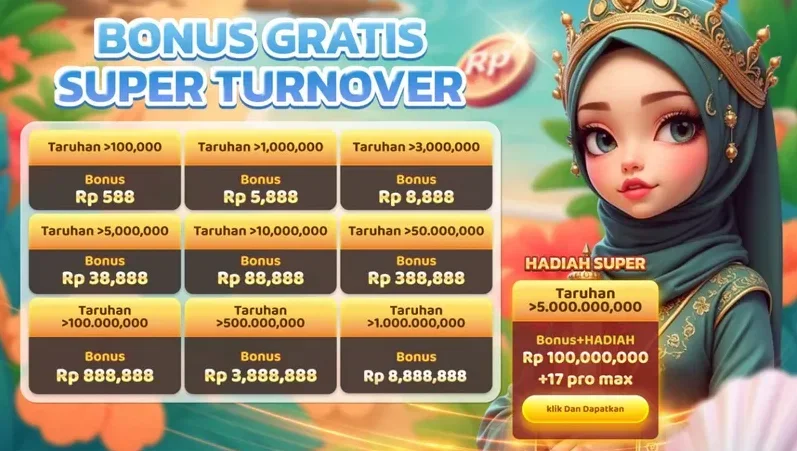 BONUS GRATIS SUPER TURNOVER